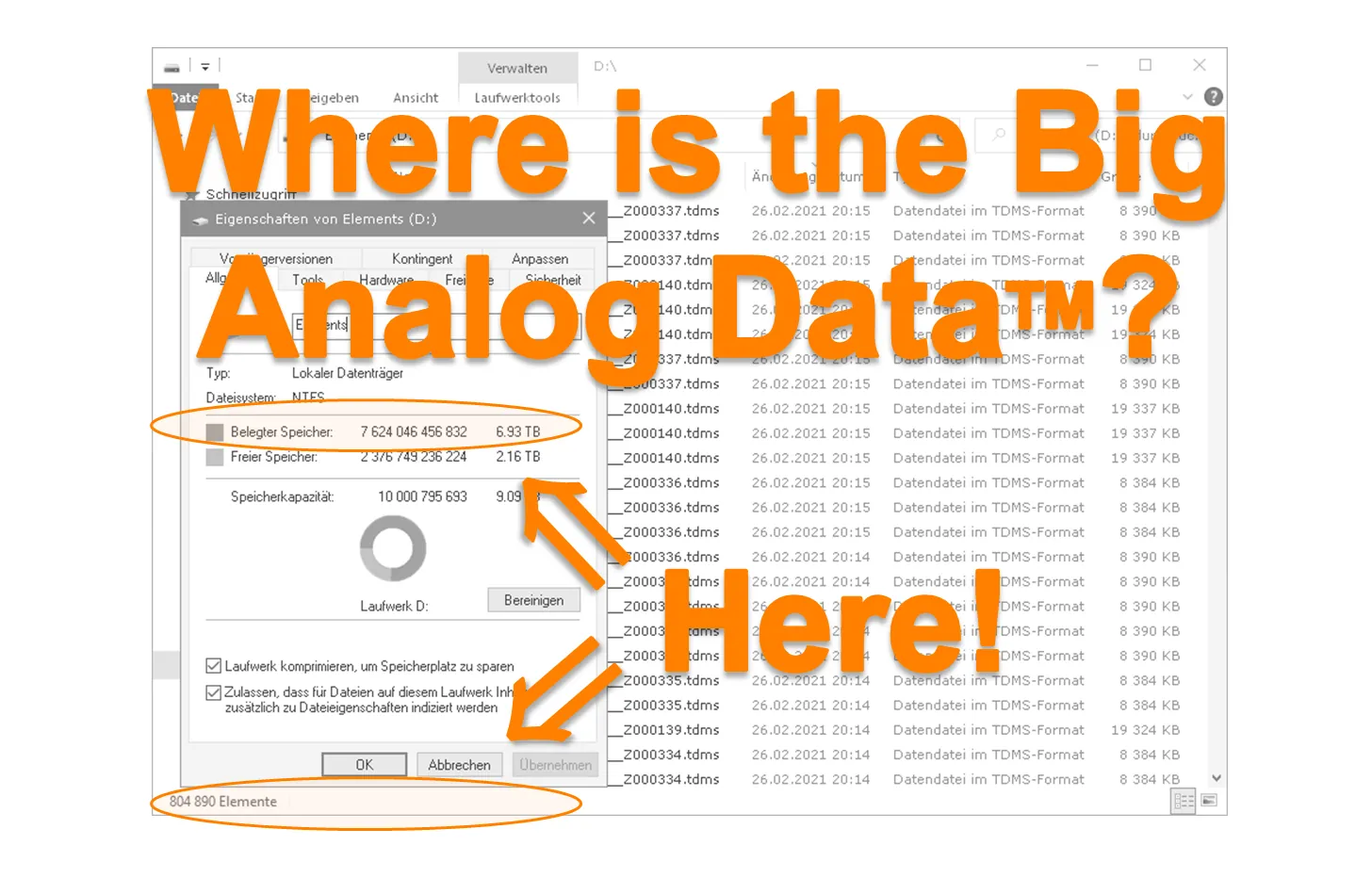 Where is the big analogue data? NI DIAdem