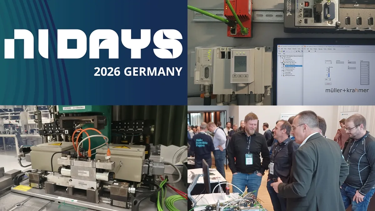 Test bench applications and fieldbus interfaces for compactRIO – müller+krahmer at NI Days 2026