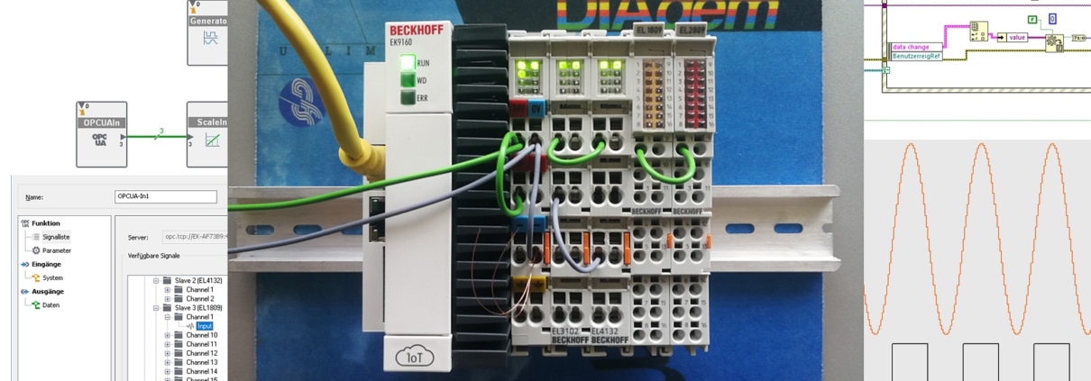 NI DIAdem LabVIEW Beckhoff OPC UA